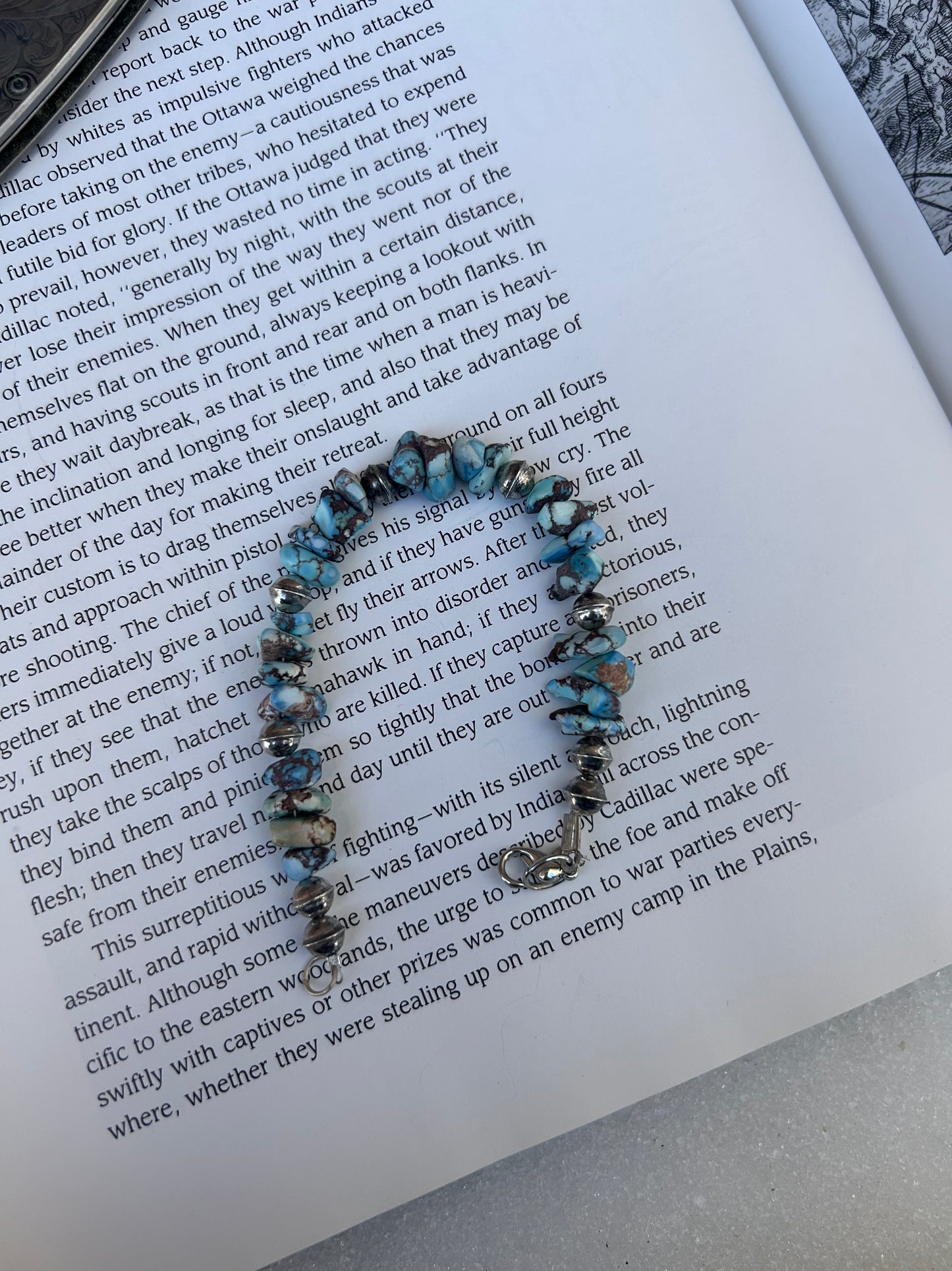 hand strung golden hills bracelet