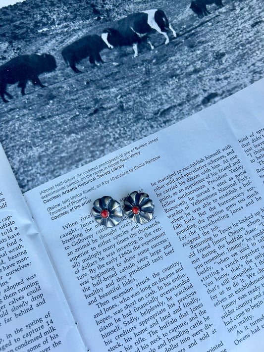 Concho earrings