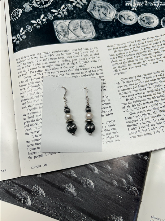 Sterling Silver and Fresh Water Pearl Earrings .1