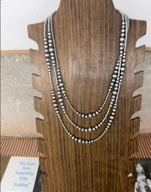 Sterling Silver Pearl Necklace MB5